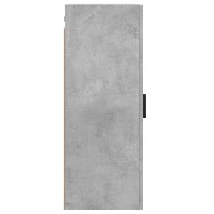 Стенен шкаф бетонно сив 34,5x34x90 см