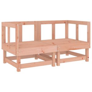 Ъглови дивани с възглавници, 2 бр, дугласко дърво масив