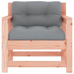 Градински столове с възглавници 2 бр масивно дърво дуглас