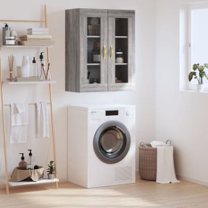 Стенен шкаф сив сонома 69,5x34x90 см