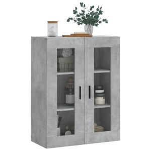 Стенен шкаф бетонно сив 69,5x34x90 см