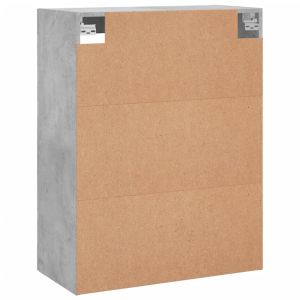Стенен шкаф бетонно сив 69,5x34x90 см