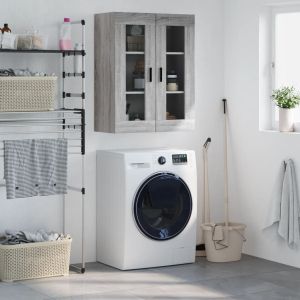 Стенен шкаф сив сонома 69,5x34x90 см