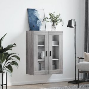 Стенен шкаф сив сонома 69,5x34x90 см