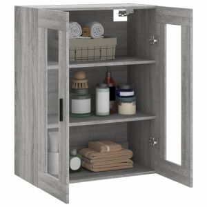 Стенен шкаф сив сонома 69,5x34x90 см