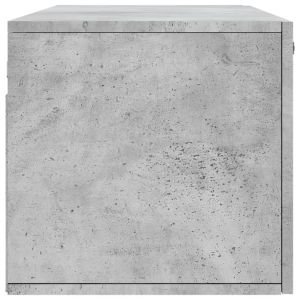 Стенен шкаф, бетонно сив, 100x36,5x35 см, инженерно дърво