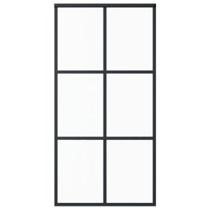 Плъзгаща се врата с механизъм ESG стъкло и алуминий 102x205 см