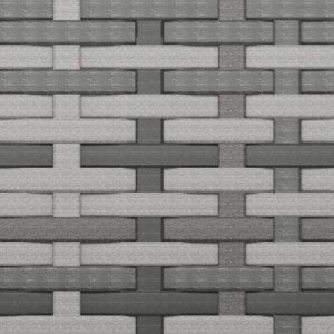 3-местен градински диван с възглавници, сив, полиратан