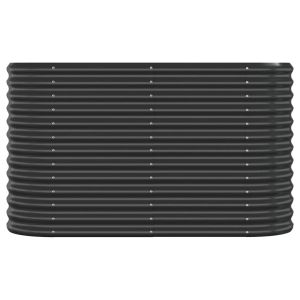 Градинска повдигната леха поцинкована стомана антрацит