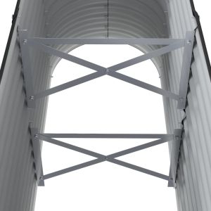 Градинска повдигната леха поцинкована стомана антрацит