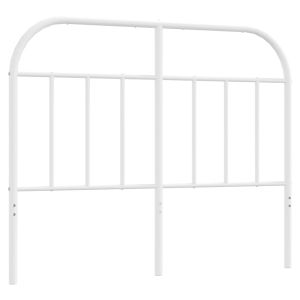 Метална резервна табла за легло, бяла, 120 см
