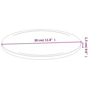 Дъски за рязане 6 бр Ø30x1,5 см бамбук