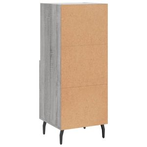 Сайдборд, сив сонома, 34,5x34x90 см, инженерно дърво