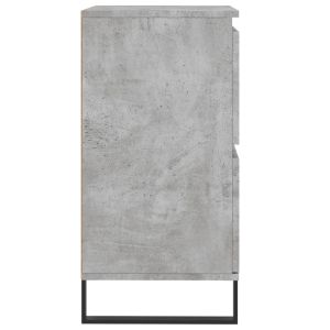 Сайдборд, бетонно сив, 60x35x70 см, инженерно дърво