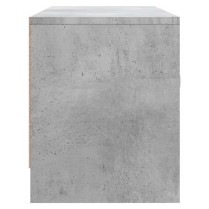 ТВ шкаф, бетонно сив, 102x30x37,5 см, инженерно дърво