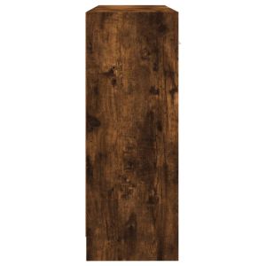 Бюфет опушен дъб 91x28x75 см инженерно дърво