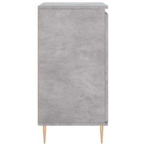 Сайдборд, бетонно сив, 60x35x70 см, инженерно дърво