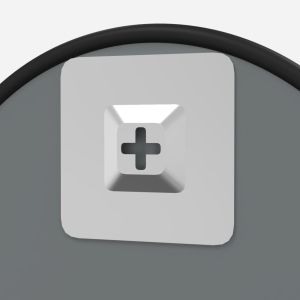 Стенно огледало черно Ø 50 см кръгло