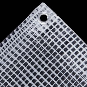 Брезент тип Лено, 140 г/м², 6x6 м, бял