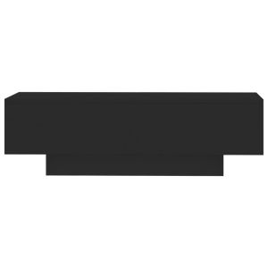 Кафе маса, черна, 100x49,5x31 см, инженерно дърво