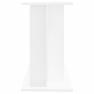 Поставка за аквариум, бяла, 80x35x60 см, инженерно дърво