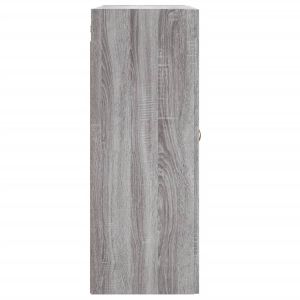 Стенен шкаф сив сонома 69,5x34x90 см инженерно дърво