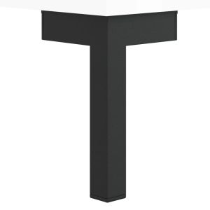 Сайдборд, бял гланц, 34,5x34x90 см, инженерно дърво