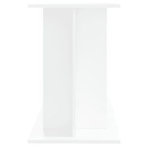 Поставка за аквариум, бяла, 100x40x60 см, инженерно дърво