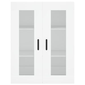 Стенен шкаф бял 69,5x34x90 см