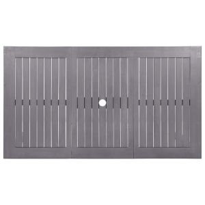 Градинска маса промито сиво 140x80x74 см акациево дърво масив