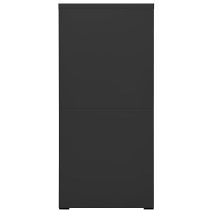 Шкаф за папки, антрацит, 46x62x133 cм, стомана