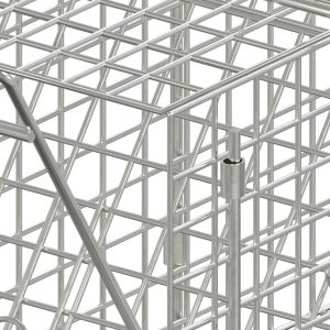 Капан за животни 64,5x25x26,5 см, поцинковано желязо