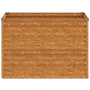 Повдигната градинска леха 100x50x69 см, кортенова стомана