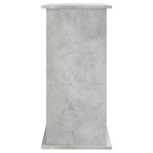 Стойка за аквариум, бетонна, сива, 81x36x73 см, инженерно дърво