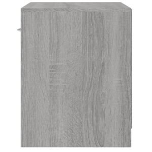 Нощни шкафчета, 2 бр, с чекмеджета, сив сонома