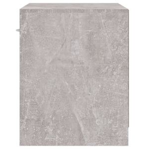 Нощни шкафчета, 2 бр, с чекмеджета, бетонно сиви