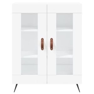 Висок шкаф, бял, 69,5x34x180 см, инженерно дърво