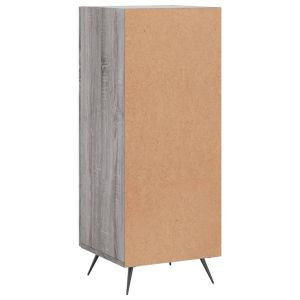 Сайдборд, сив сонома, 34,5x34x90 см, инженерно дърво