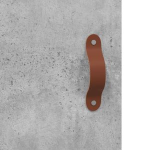 Сайдборд, бетонно сив, 34,5x34x90 см, инженерно дърво