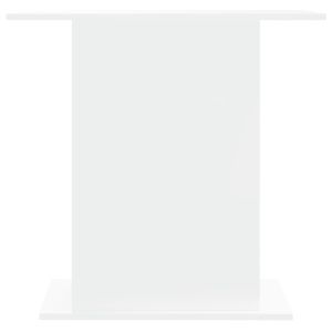 Стойка за аквариум, бяла, 75x36x72,5 см, инженерно дърво