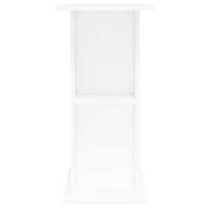 Стойка за аквариум, бяла, 75x36x72,5 см, инженерно дърво