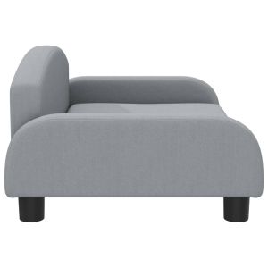Кучешко легло светлосиво 70x45x30 см текстил