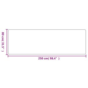 Пътека, сизалена визия, пясъчен, 80x250 см