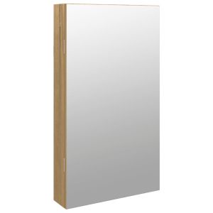 Огледален шкаф за бижута с LED осветление, стенен монтаж