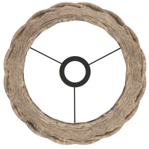 Абажур за таванна лампа кафяв Ø30x20 см ракита