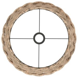 Абажур за таванна лампа кафяв Ø40x26 см ракита