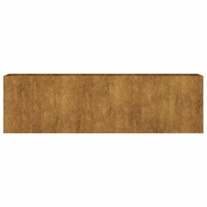 Градинска повдигната леха 280x40x80 см кортенова стомана