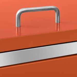 Двоен навес за кофа за смет 138x77,5x112,5 см инокс