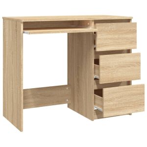 Бюро, дъб сонома, 90x45x76 см, инженерно дърво