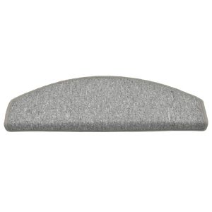 Изтривалки за стълби, 15 бр., 65x24x4 см, светлосиви, полукръгли, големи